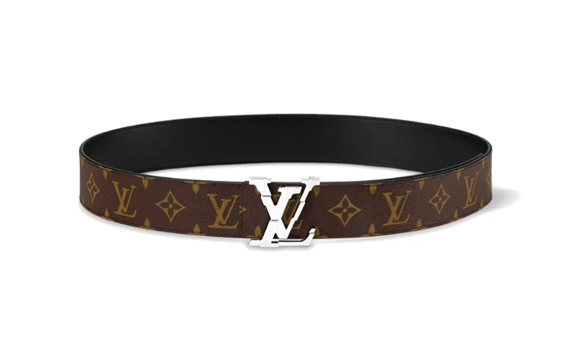 

Ремень кожаный Louis Vuitton, коричневый / черный