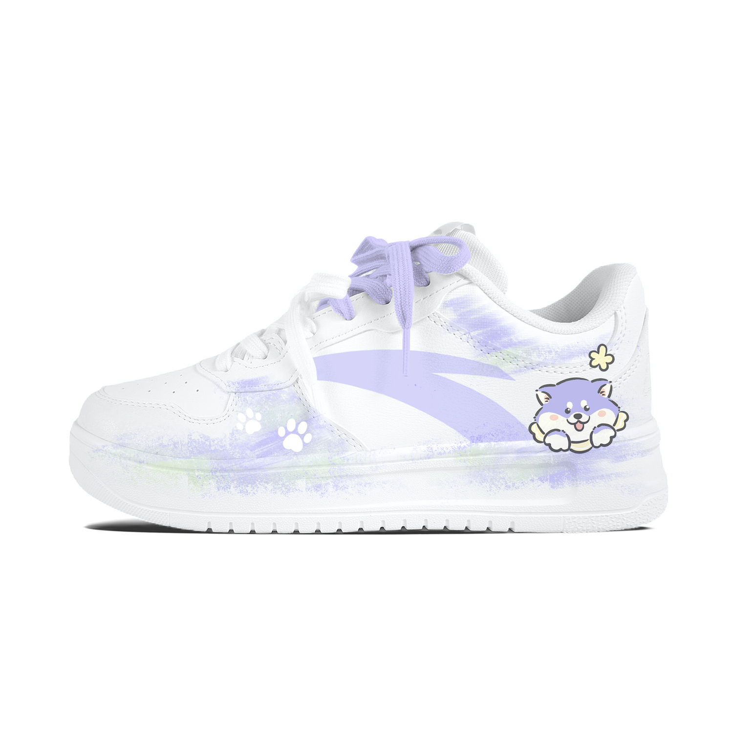 

Расслабленные нескользящие устойчивые к истиранию низкие кроссовки для скейтбординга unisex ANTA, белый