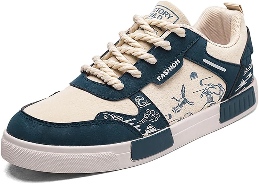 

Мужские замшевые кеды низкие повседневные для ходьбы и скейтборда Welrung, синий