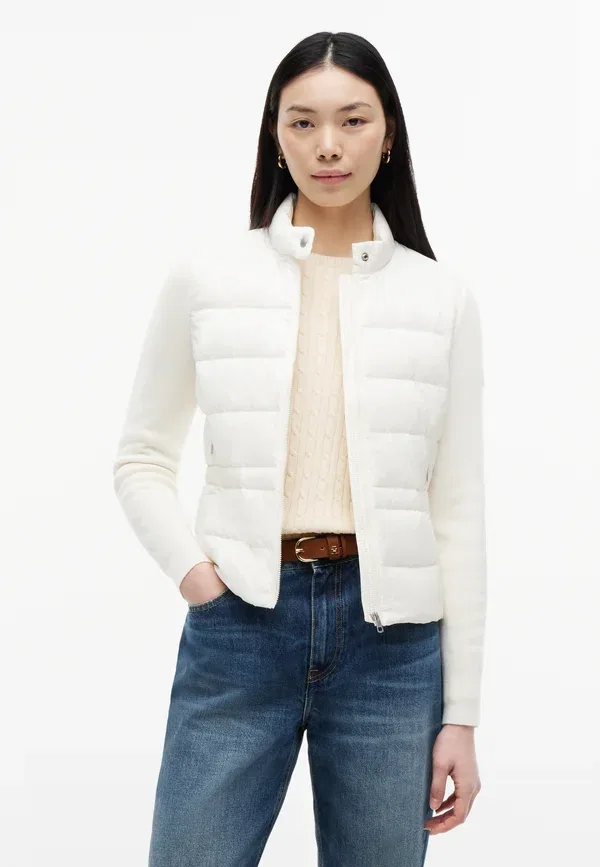 Пуховик Tommy Hilfiger, цвет слоновой кости