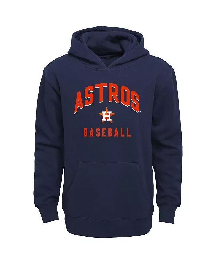 Комплект из флисовой толстовки и штанов Houston Astros Play-By Play для мальчиков и девочек темно-синего и серого цветов Outerstuff — фото 3