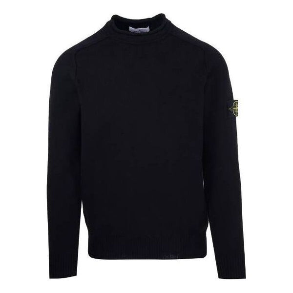 

Свитер logo patch detail crewneck sweater 'black' Stone Island, черный