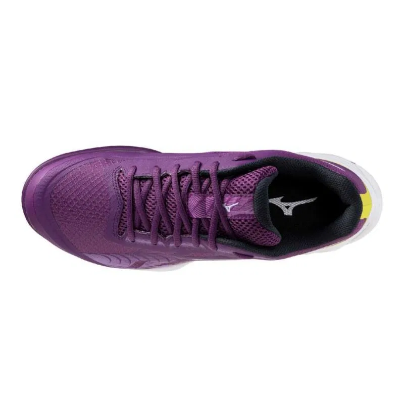 Унисекс бадминтонные кроссовки «Wave Fang EL2» от Mizuno, Purple X White — фото 4