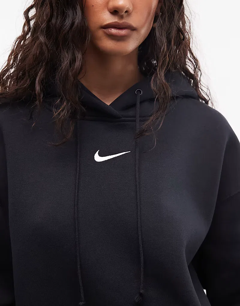Толстовка Nike Phoenix Fleece оверсайз, черный — фото 2