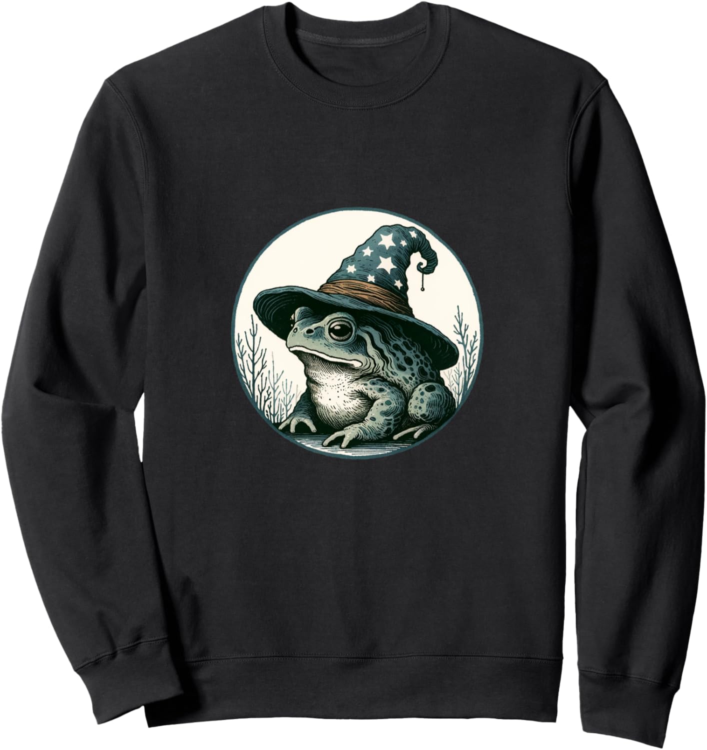 

Ретро-толстовка с изображением волшебника-жабы и ведьмы Vintage Cute Toad Snugg, черный