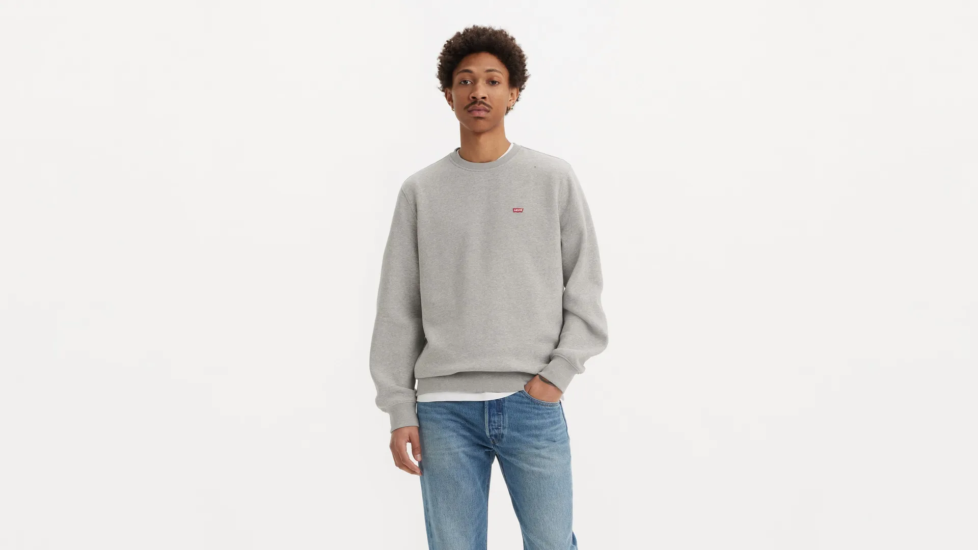 

Классическая толстовка Housemark с круглым вырезом Levi's, серый
