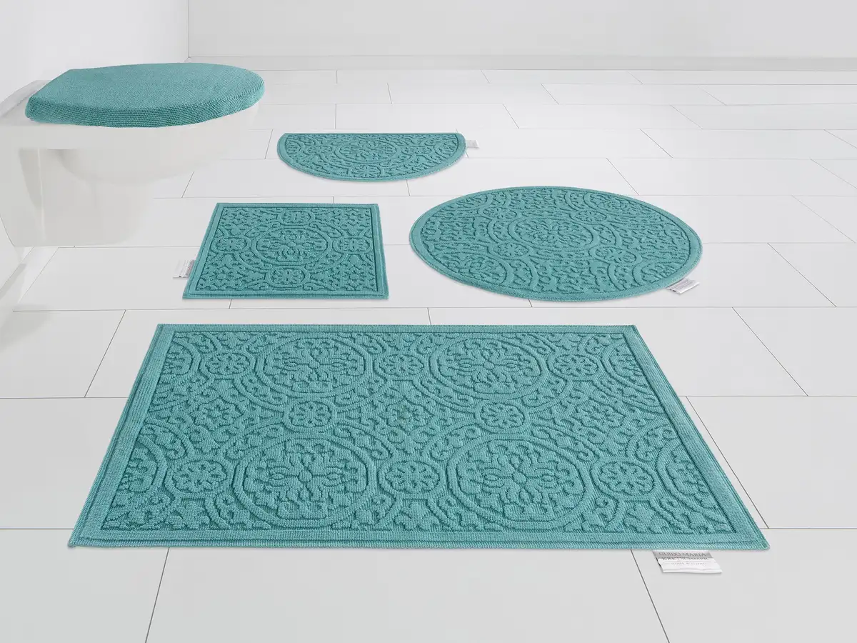 

Гвидо Мария Кречмер Коврик для ванной Home&Living "Garden Pastels", высота 3 мм, с противоскользящим покрытием Guido Maria Kretschmer Home&Living 2 шт. Подвесной туалетный гарнитур, бирюзовый