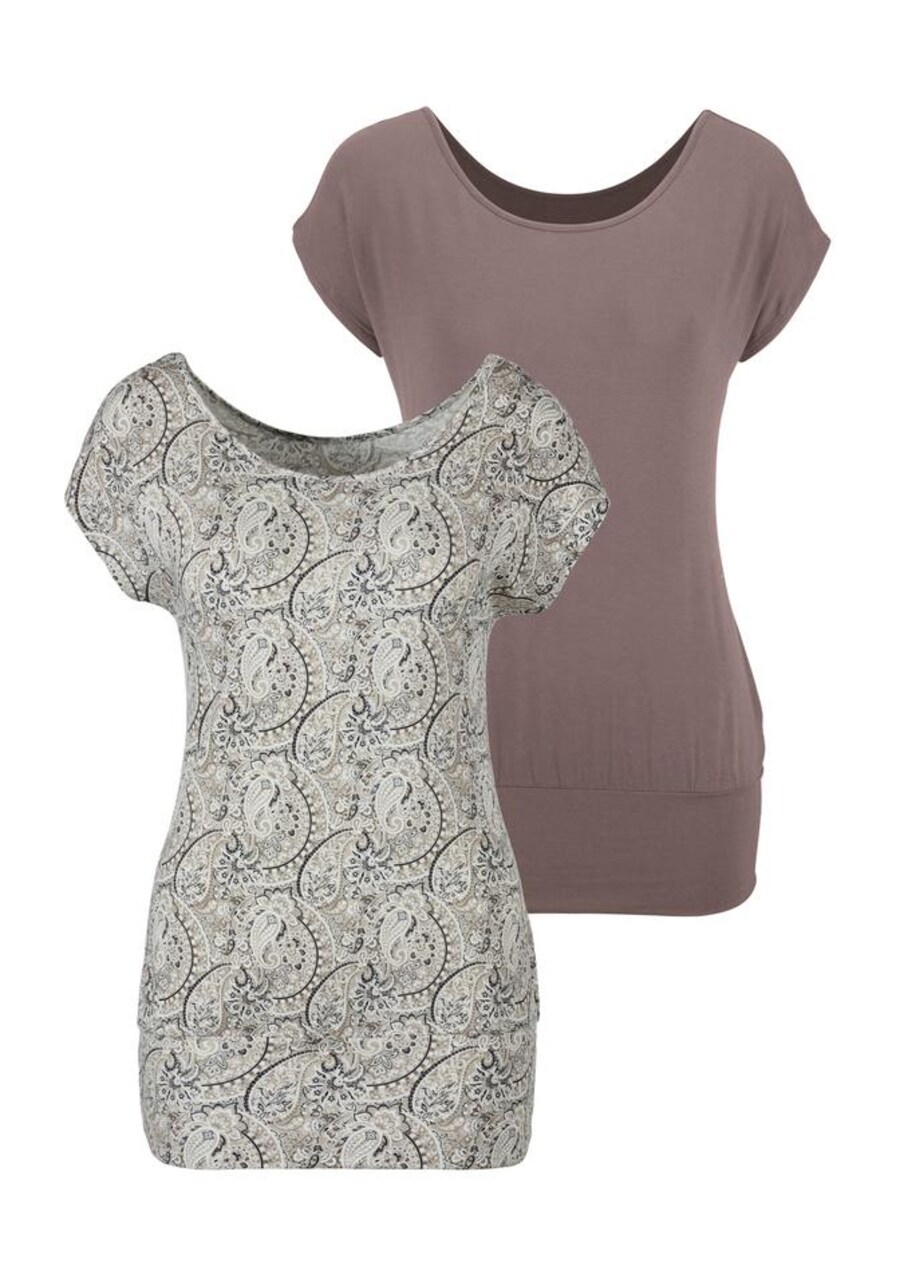 

Рубашка LASCANA, цвет Grey/Taupe/Anthracite