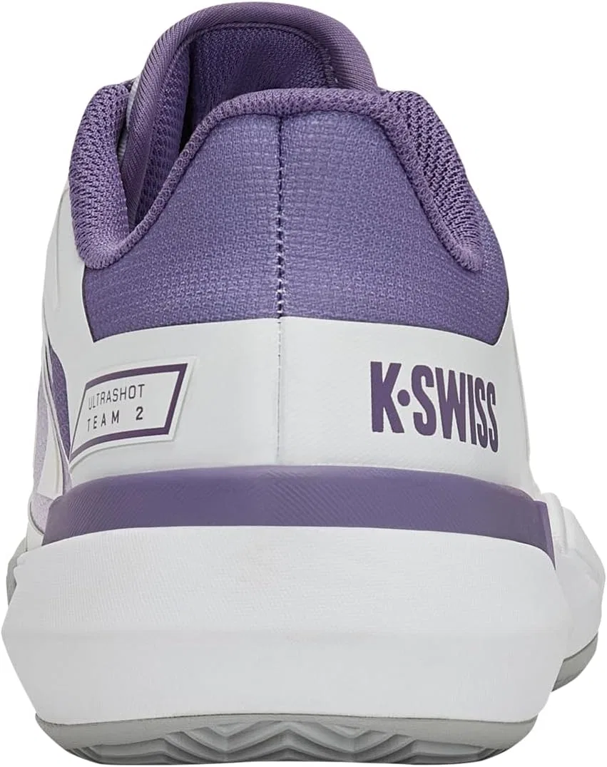 Кроссовки теннисные K-Swiss Ultrashot Team 2 Clay, White Purple Haze Lunar Rock — фото 3