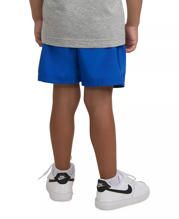 Мальчиковые шорты-слипы 2T-4T Dri-FIT Icon Woven Nike, синий — фото 3