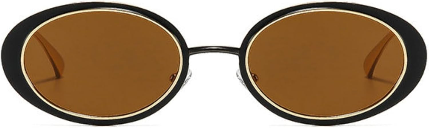 

Солнцезащитные очки Willochra в стиле ретро, ​​овальные, для женщин и мужчин, модные, золотистые, винтажная металлическая оправа, трендовые, защита от ультрафиолета UV400, C2