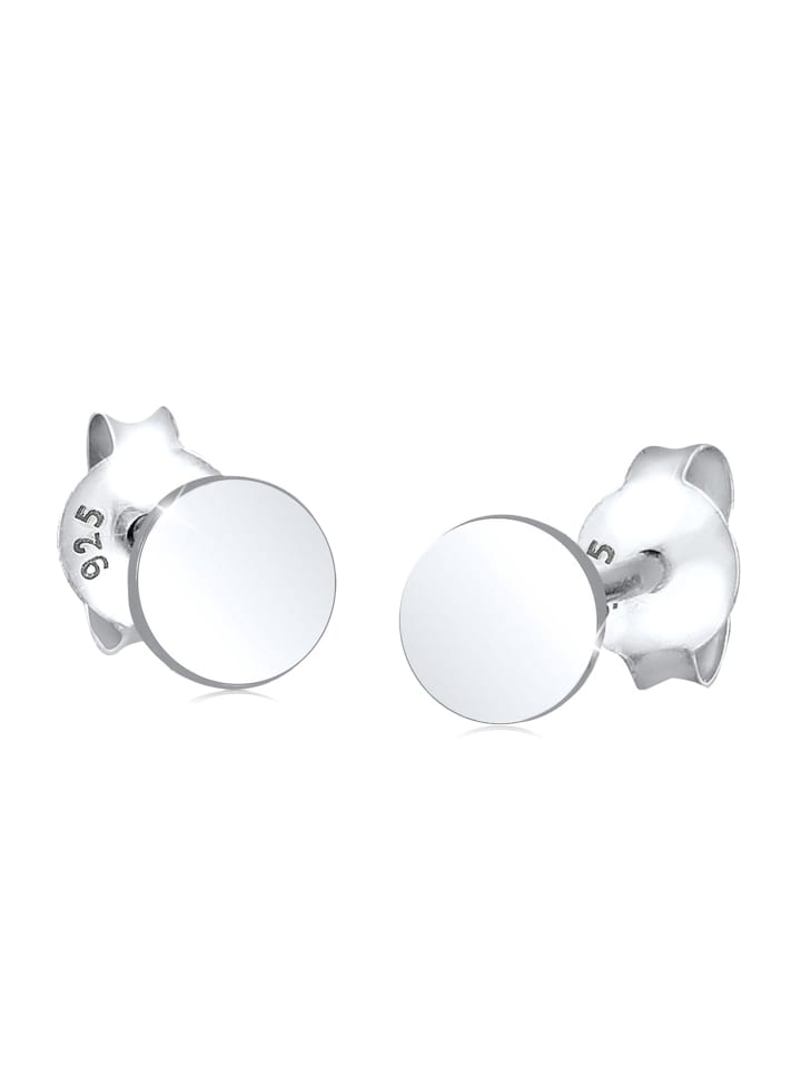 

Elli Серьги из серебра 925 пробы, геометрический узор, круг в серебре