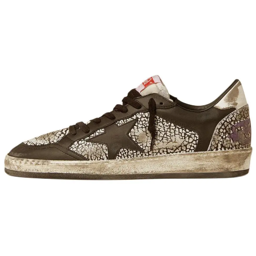 

Golden Goose Кроссовки Ball Star Low-Top для скейтбординга, мужские, коричневые