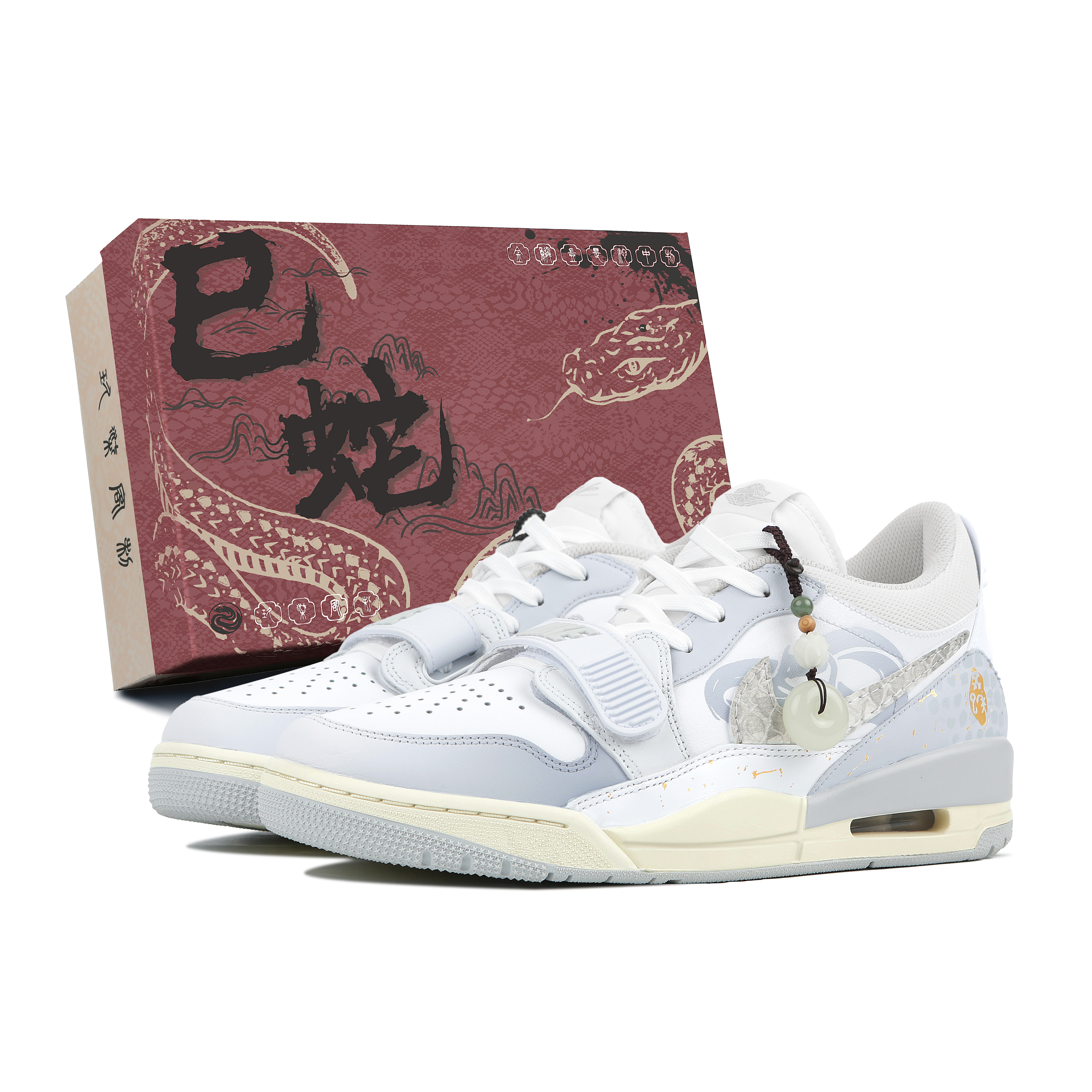 

Jordan Баскетбольные кроссовки Legacy 312 Vintage, низкие, белые