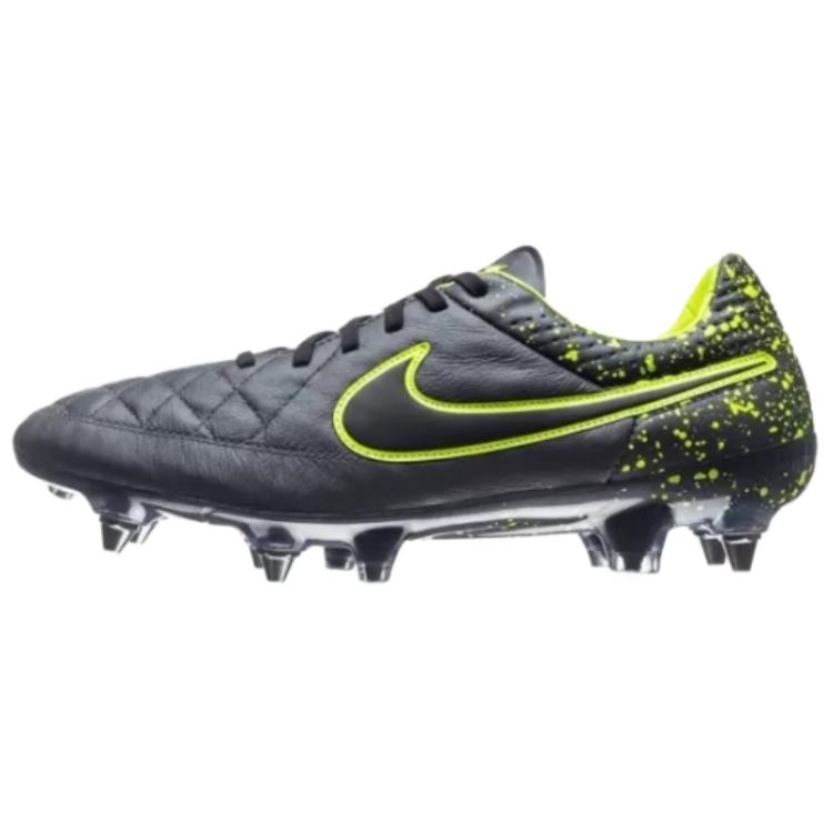 Nike Футбольные бутсы Tiempo Legend 5 с амортизацией и противоскользящей поддержкой, мужские, черно-желтые