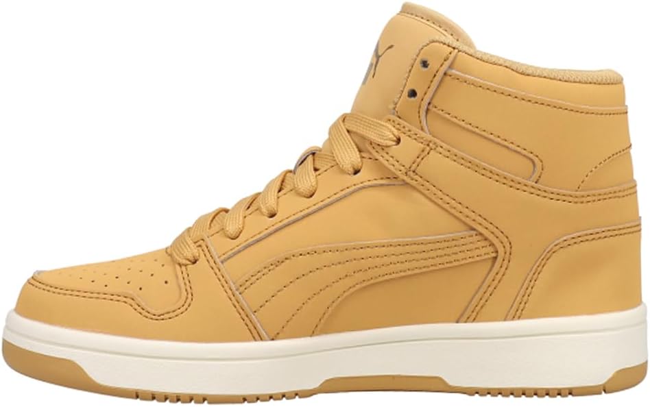 Кроссовки Puma Unisex-Child Rebound Layup Mid (для больших детей), бежевый — фото 3