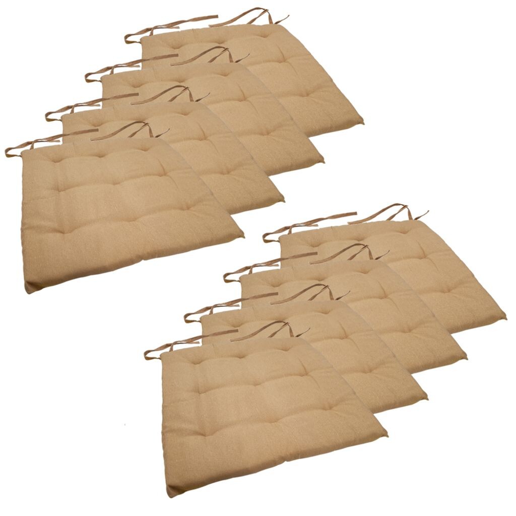 

Подушка на стул 40х40х4см черный | Подушка сиденья | садовые подушки на мебель из ратана | подушка для стула на открытом воздухе | Подушка сиденья с высокой спинкой NYVI, бежевый