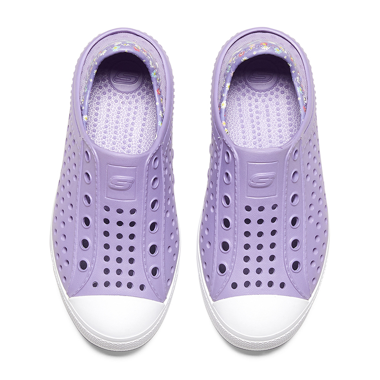 Skechers Низкие детские сандалии фиолетового цвета для подростков — фото 4