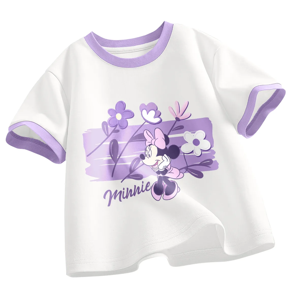 Футболка для детей Crew Neck Moderate Disney, dimei белый красный — фото 3