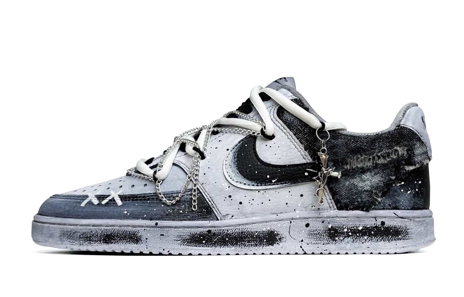 

Кроссовки Nike Court Vision 1, черный/серый