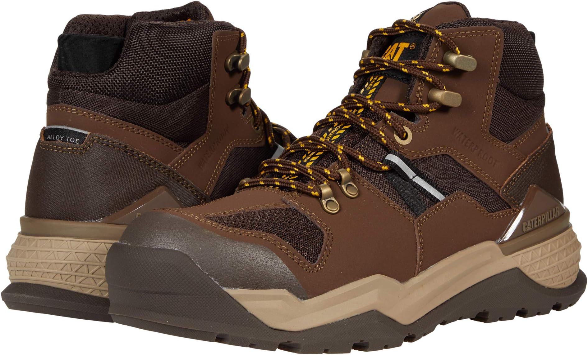 

Ботинки Caterpillar Provoke Hi Waterproof Alloy Toe, цвет Chocolate
