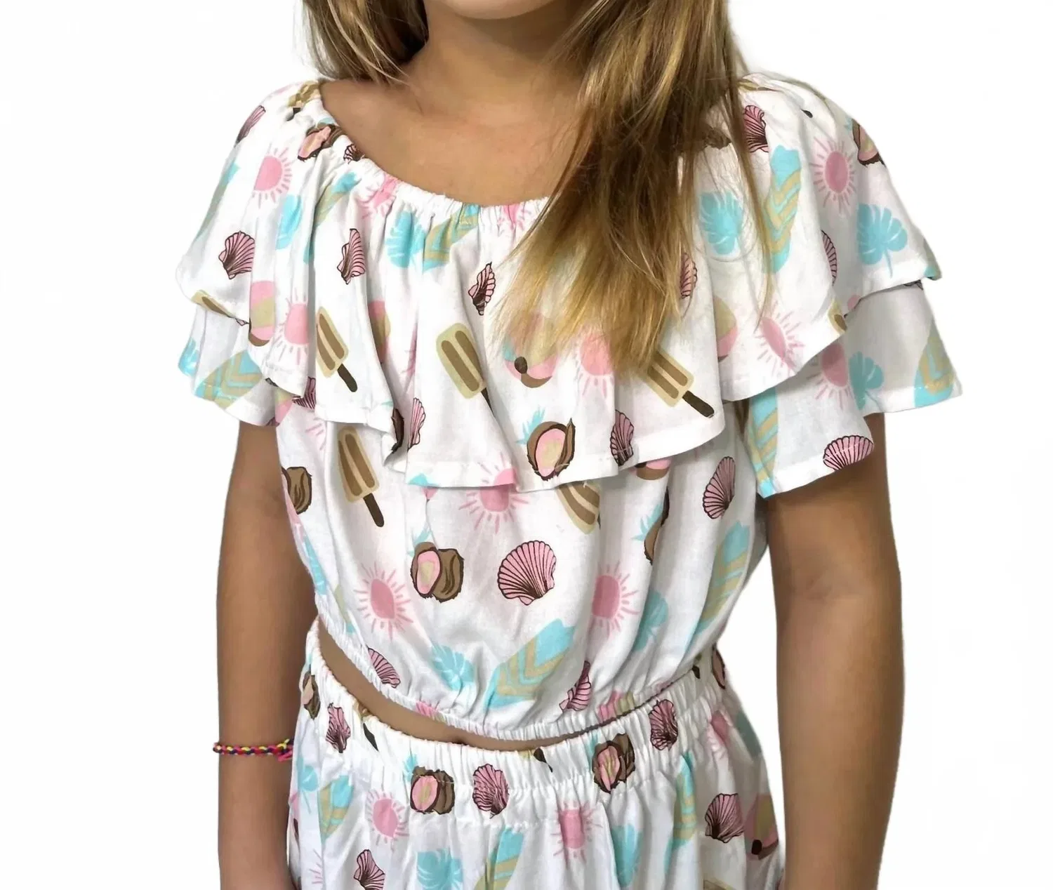Romi The Brand Girls' Sunset Shore Dominica Top In Multi — фото 2