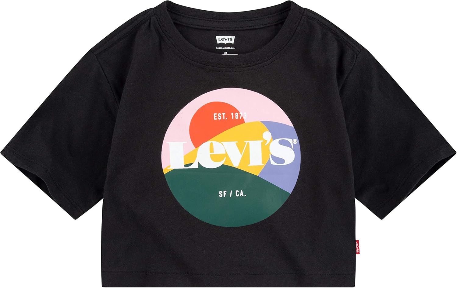 

Футболка Levi's для девочек с высокой талией и принтом, Black/Multi, Черный, Футболка Levi's для девочек с высокой талией и принтом, Black/Multi