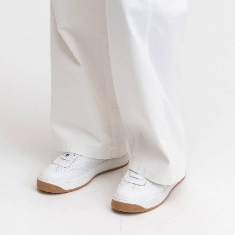 Мужские низкие винтажные кеды Limited Baskets белые от Bensimon — фото 4