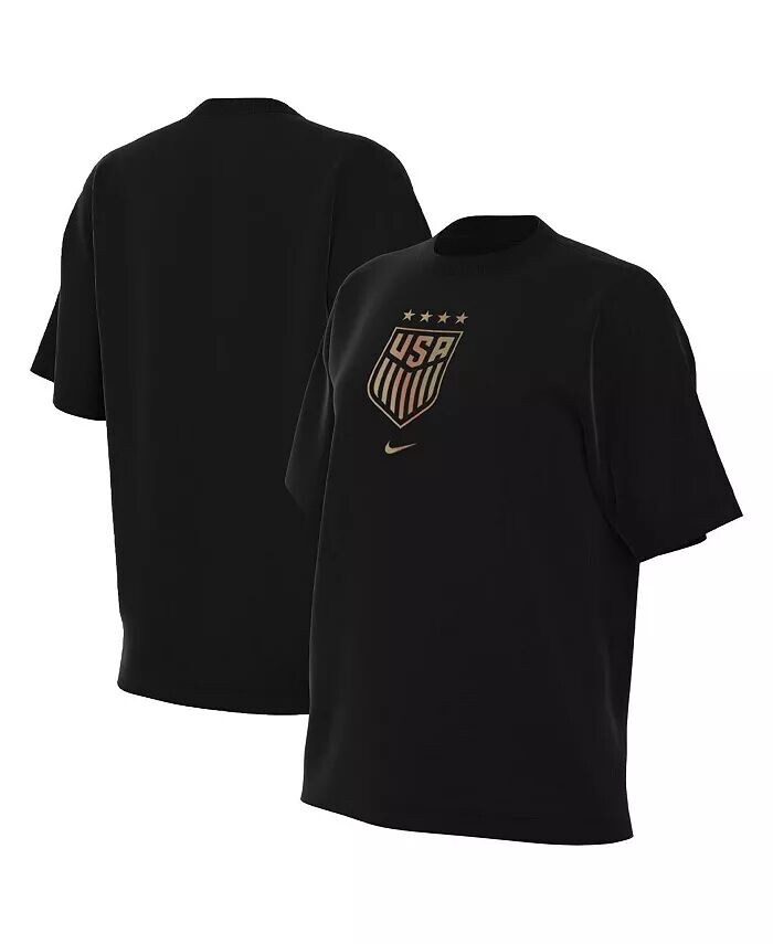 

Женская черная футболка с гербом USWNT Nike