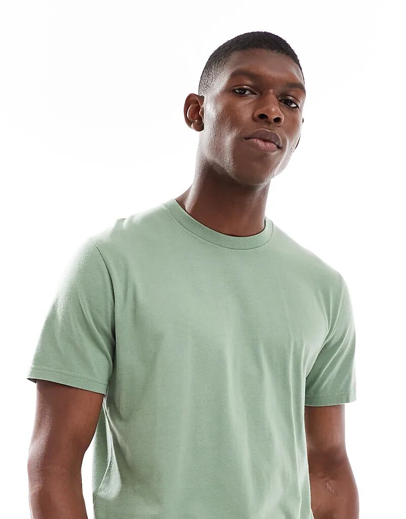 

Футболка Hollister с короткими рукавами и классическим кроем, с логотипом на груди, зеленого цвета