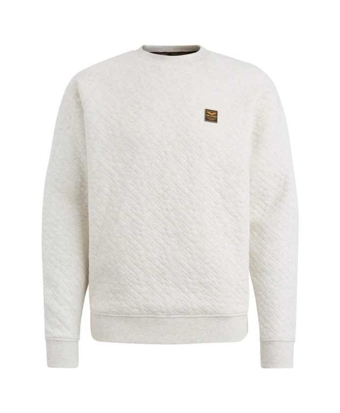 

Свитер с жаккардовым узором «косичка» и круглым вырезом Pme Legend, белый