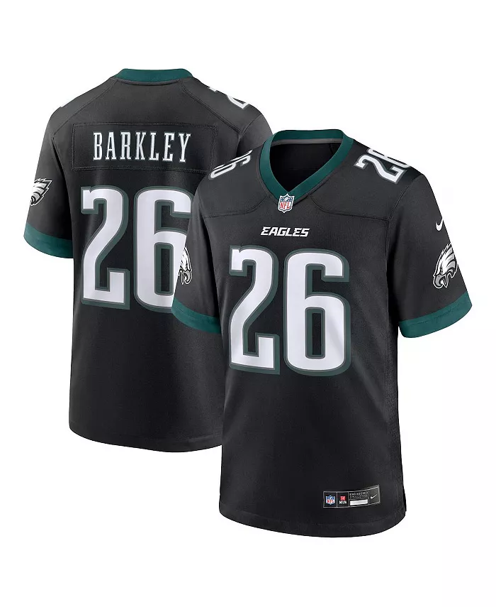 

Мужская альтернативная игровая футболка Saquon Barkley Philadelphia Eagles Nike, черный