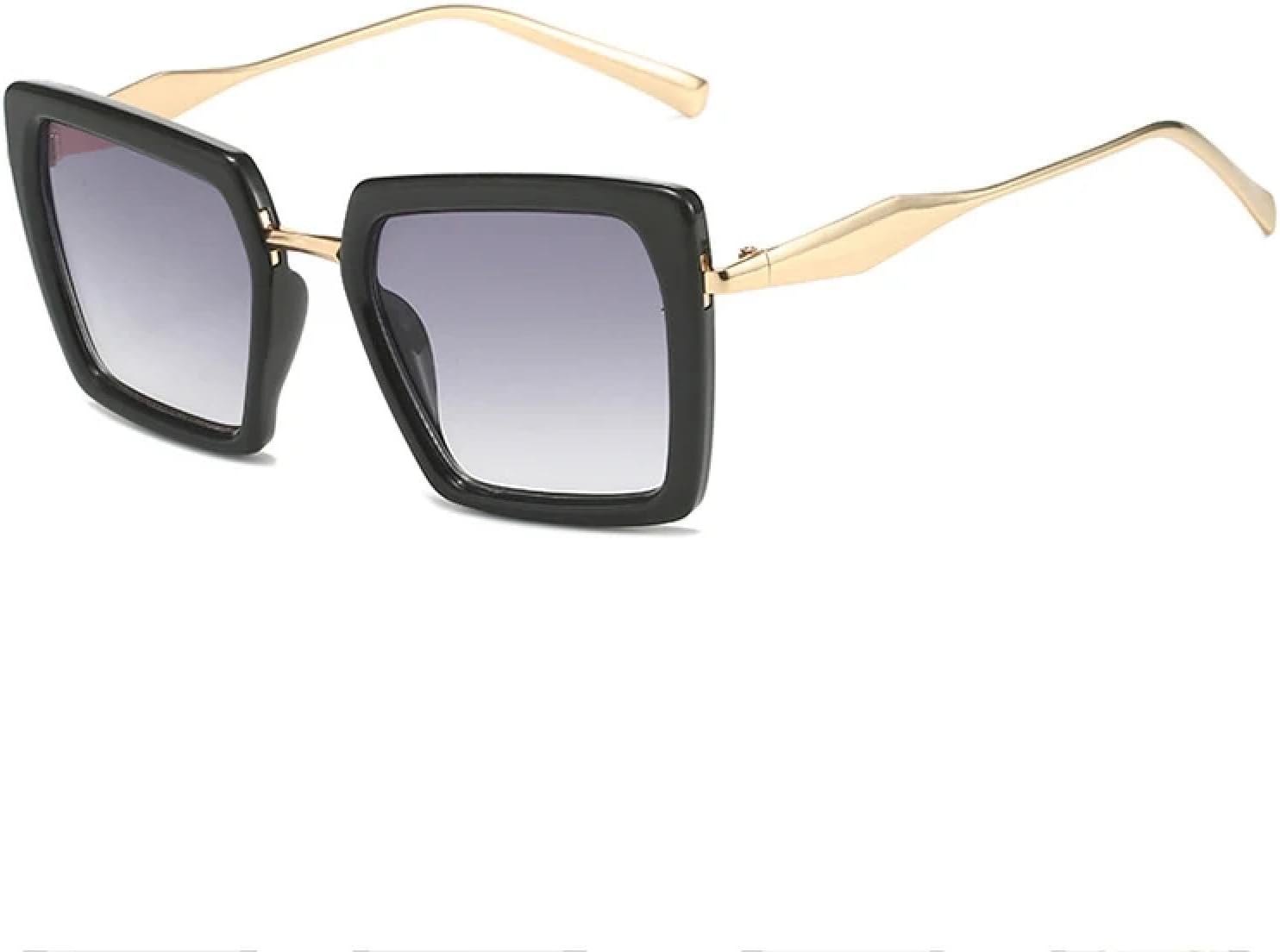 

Модные солнцезащитные очки для женщин и мужчин, винтажные солнцезащитные очки, женские очки для путешествий и вождения с защитой от УФ-излучения UV400 TKKTLLT, Black Gradient Gray