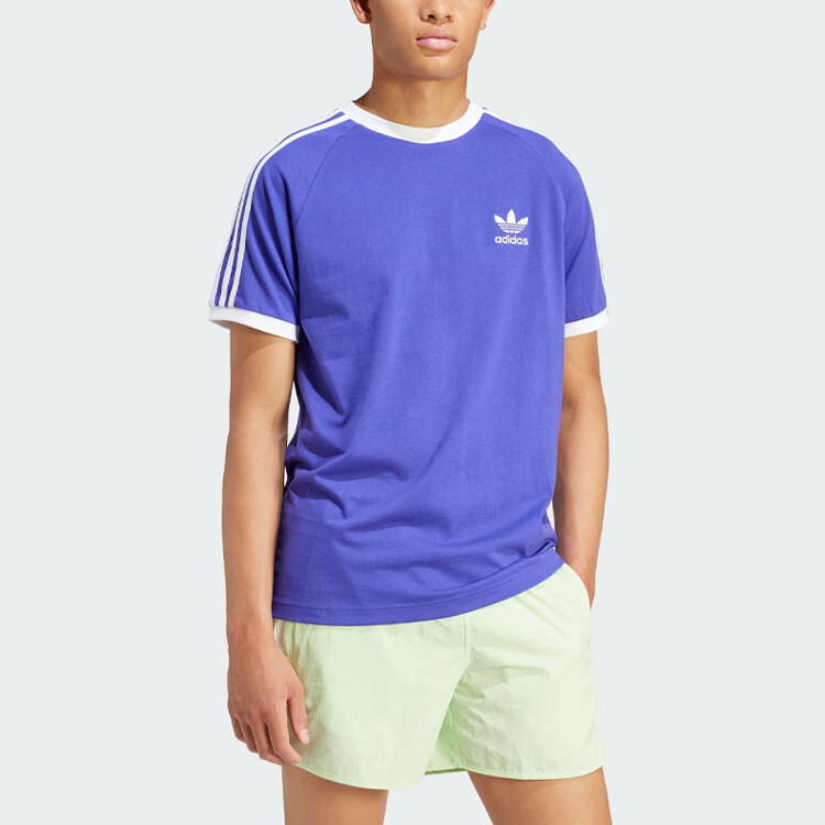 Футболка мужская ADICOLOR фиолетовая Adidas Originals, синий — фото 4