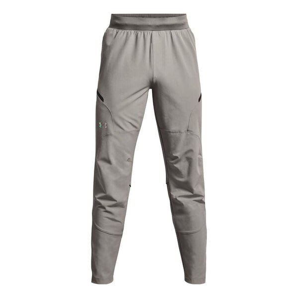 

Брюки unstoppable brushed pants 'light milk grey' Under Armour, серый