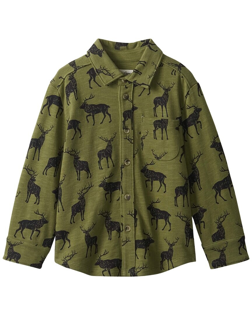 

Рубашка на пуговицах из джерси Hatley Majestic Elk, зеленый