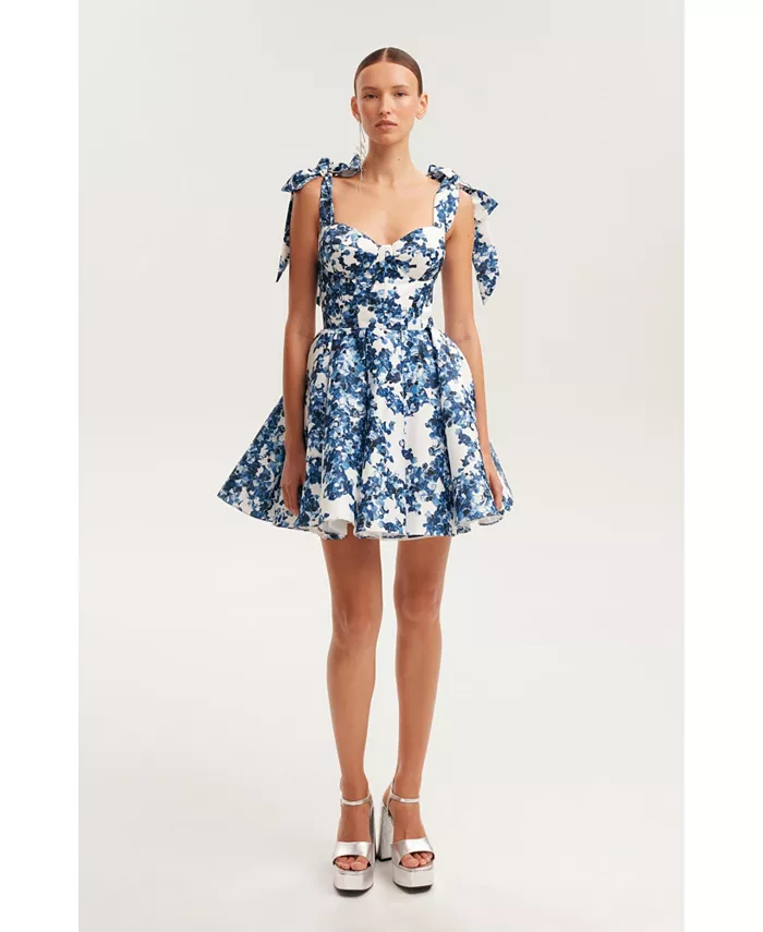 

Женское чудесное мини-платье на бретельках Milla, синий