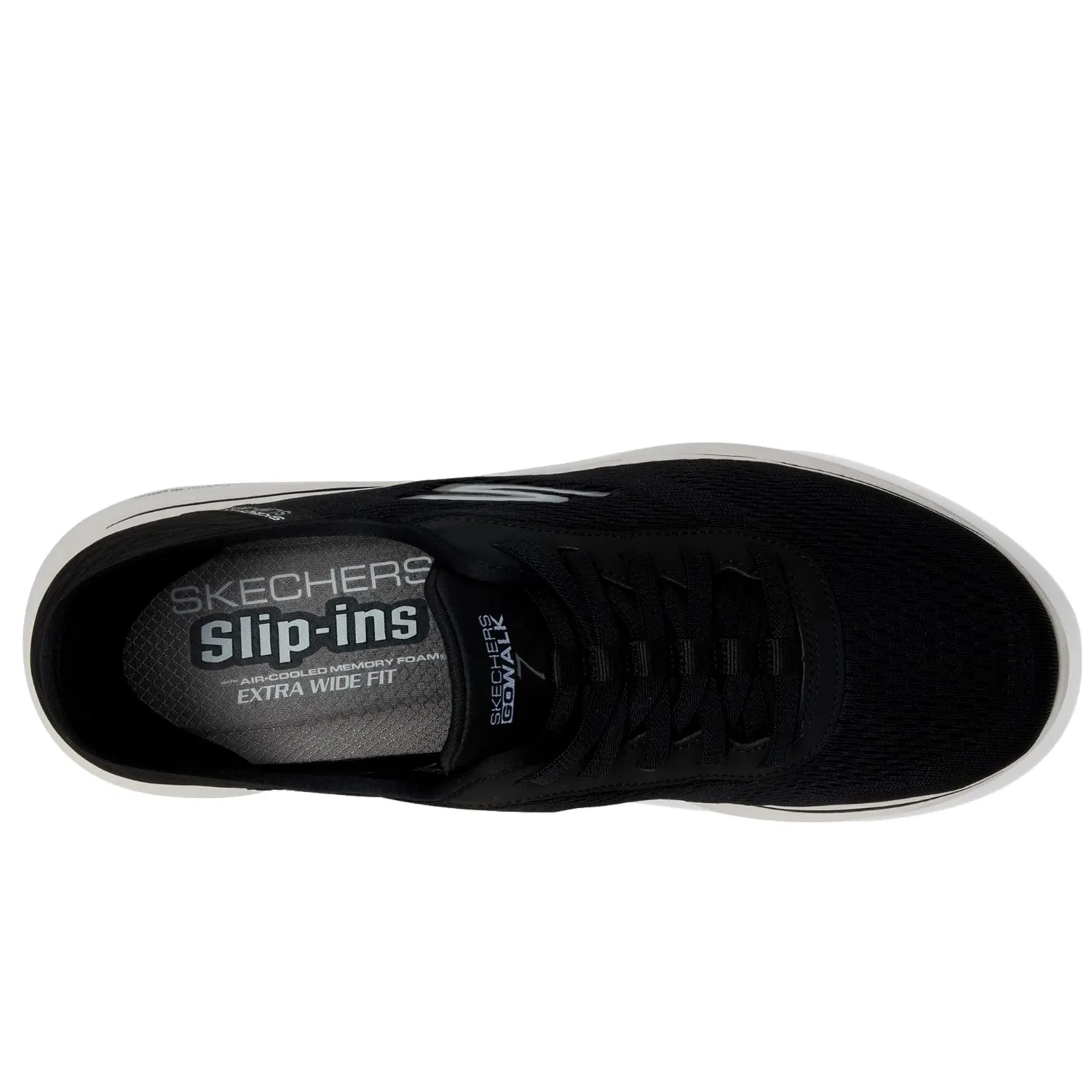 Кроссовки Skechers Go Walk 7 - Free Hand 2 черно-белые 216648WW-BKW мужские — фото 2