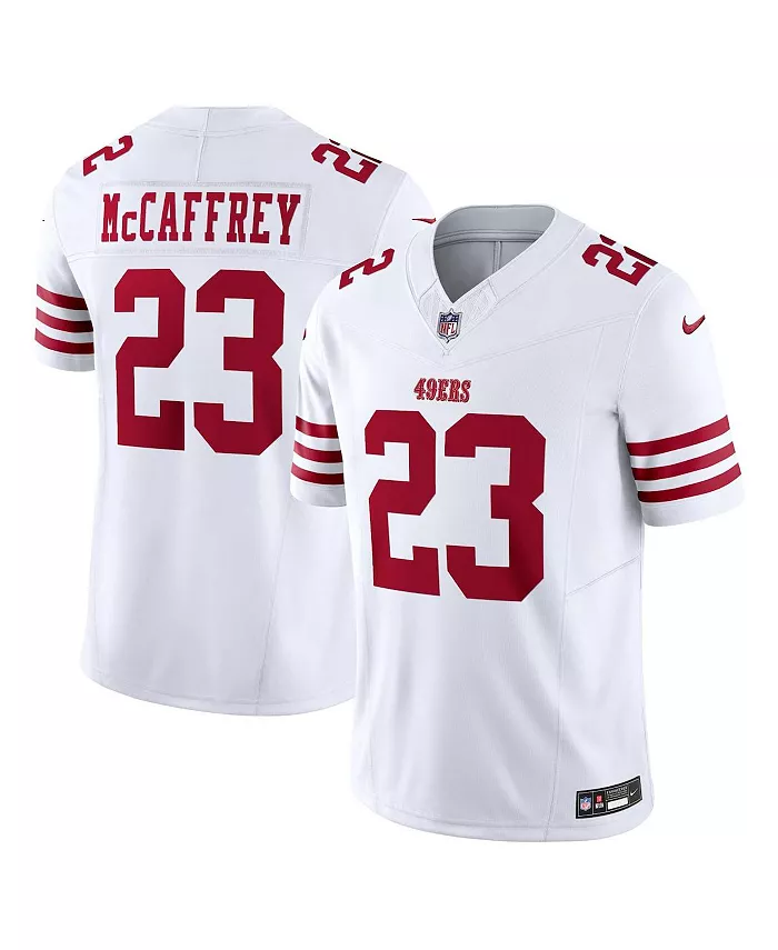 

Футболка Nike Christian McCaffrey San Francisco 49ers Vapor F.U.S.E. Limited для мужчин Logo Inc., белый