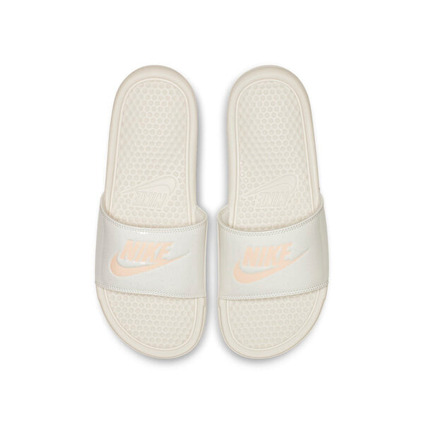 Тапочки benassi jdi print fashion pink white slippers 'white pink' Nike, белый — фото 3