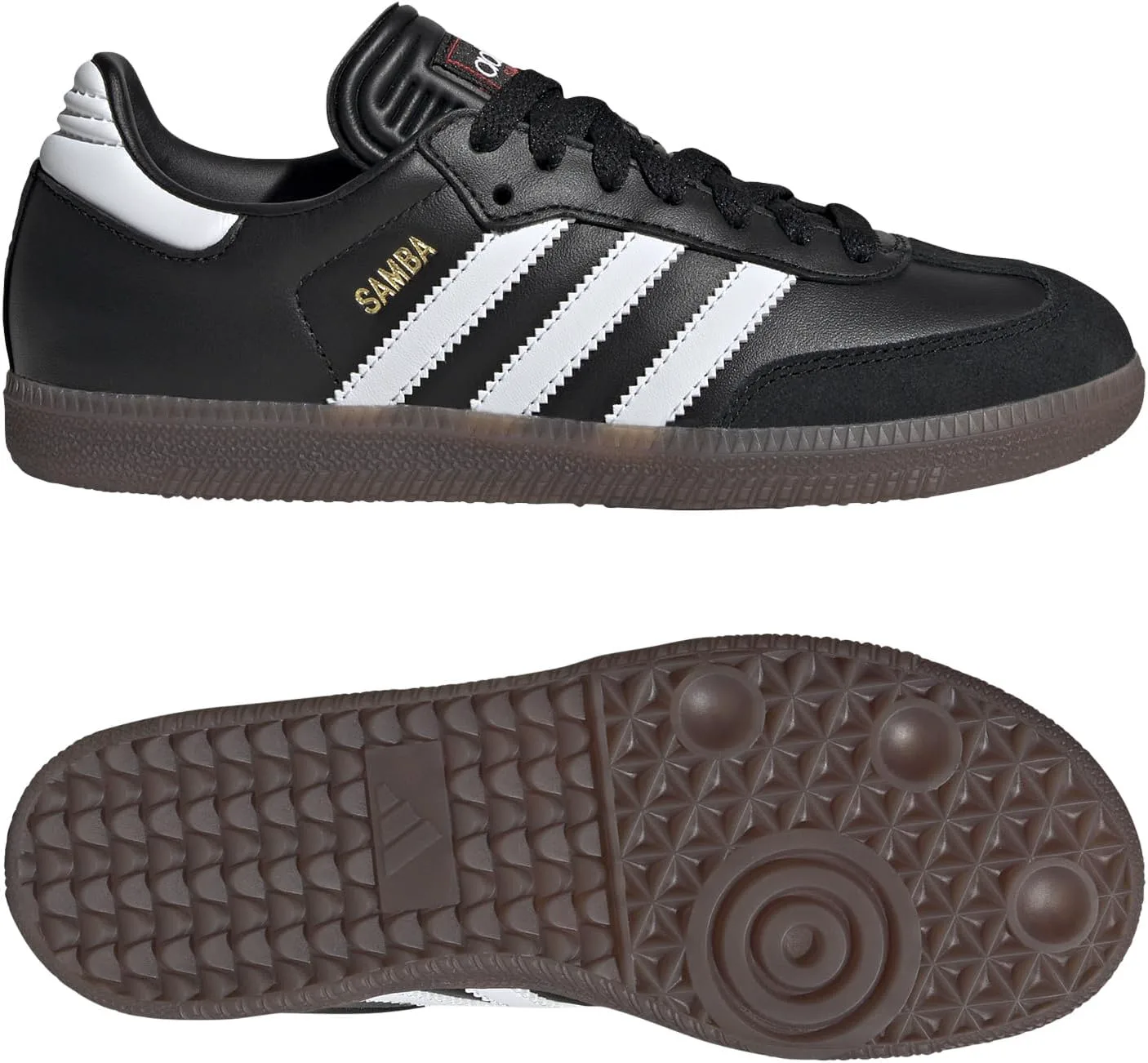 Кроссовки Adidas Samba OG для старших детей, черно-белый — фото 3