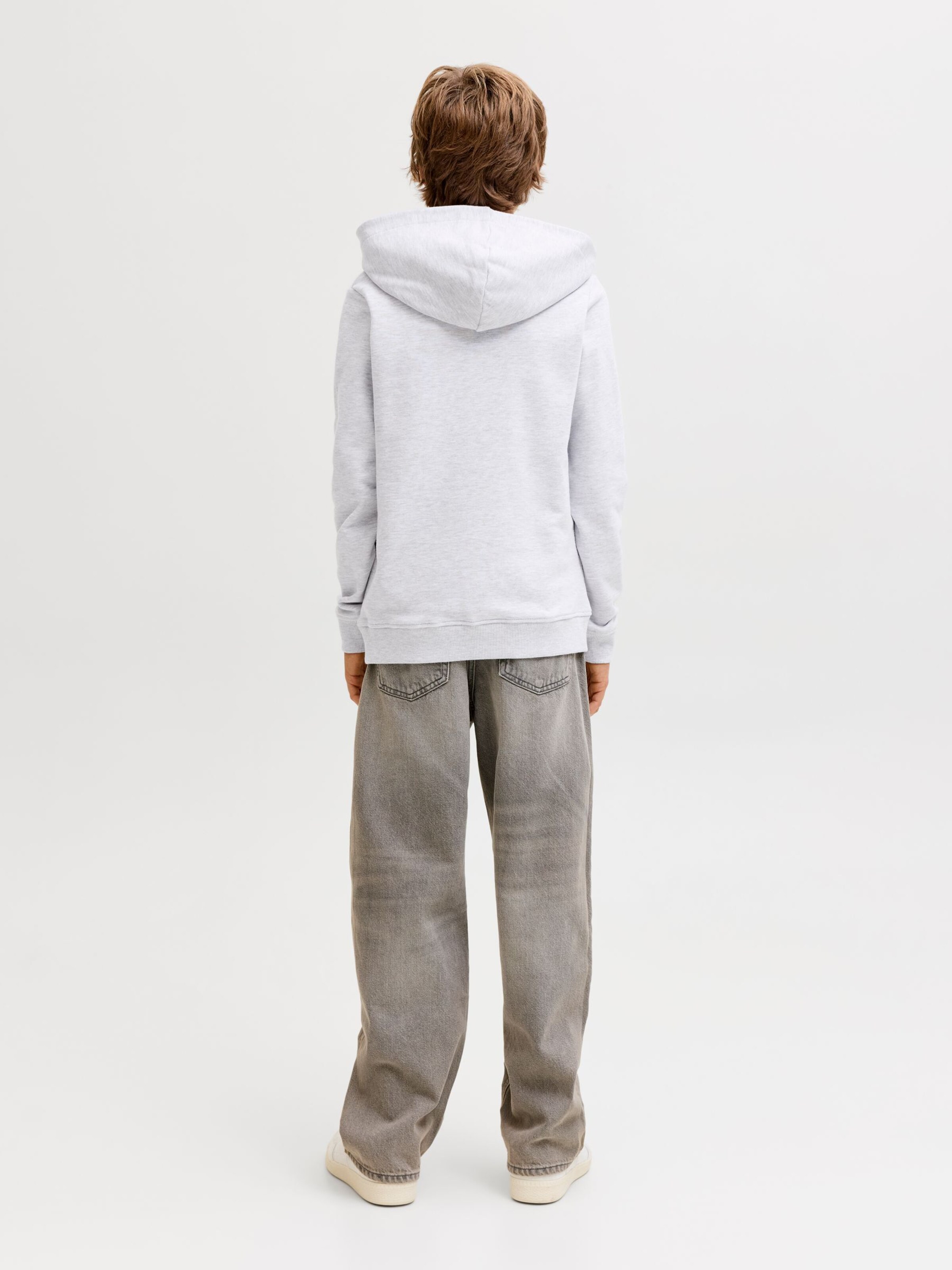 Jack & Jones Junior Толстовка в крапинку белого цвета — фото 4