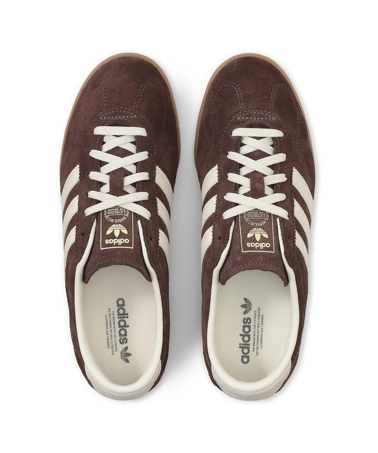 Унисекс кроссовки adidas GAZELLE LO PRO из замши коричневые — фото 4