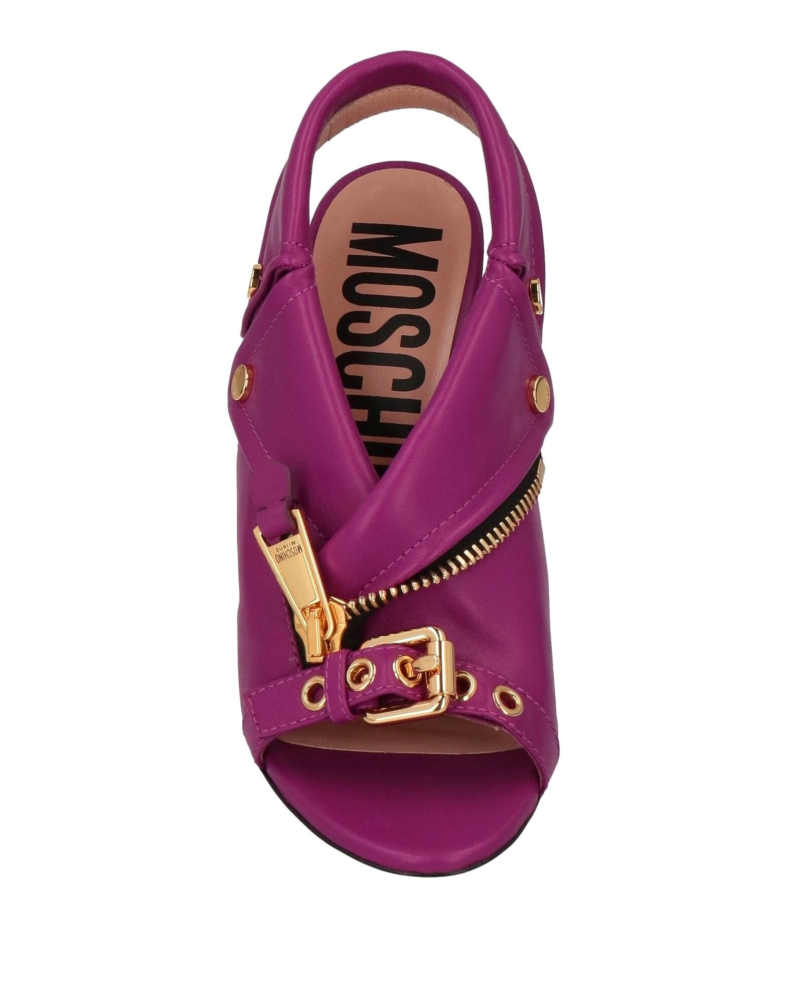 Сандалии Moschino, сливовый — фото 4