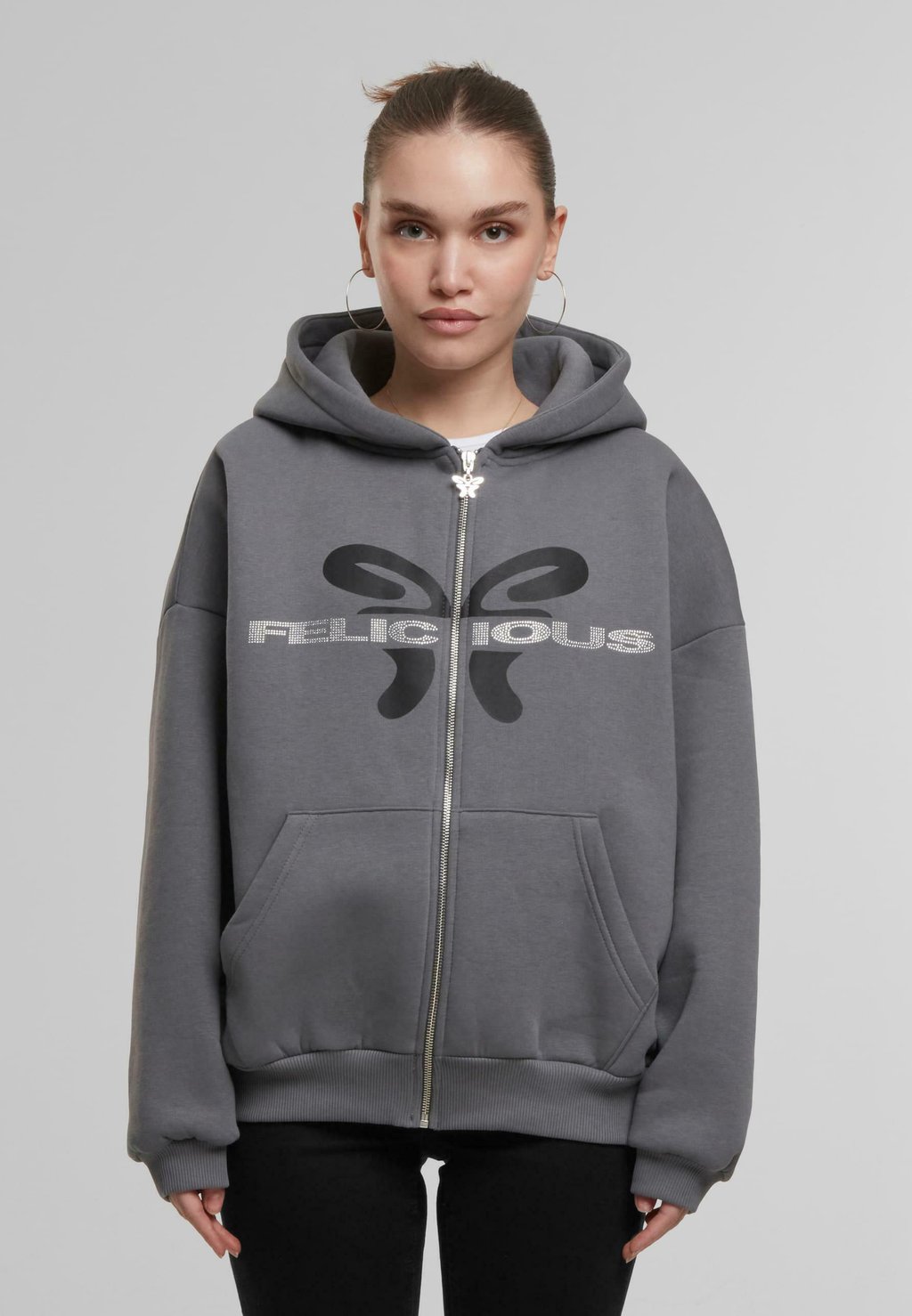 

Толстовка на молнии LOGO FELICIOUS, черный