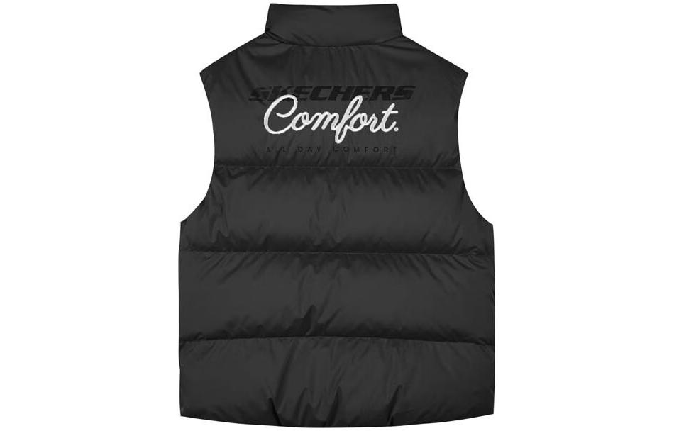 

Skechers Яркий пуховик-жилет мужской темно-черный/01X2 стойка воротник умеренный прочие