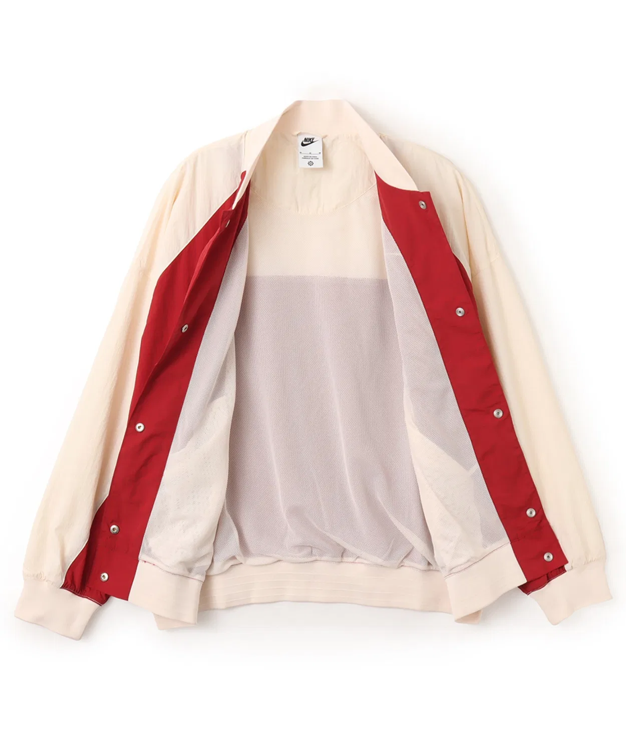 Куртка женская Nike NSW Hybrid Varsity Jacket, красная — фото 4