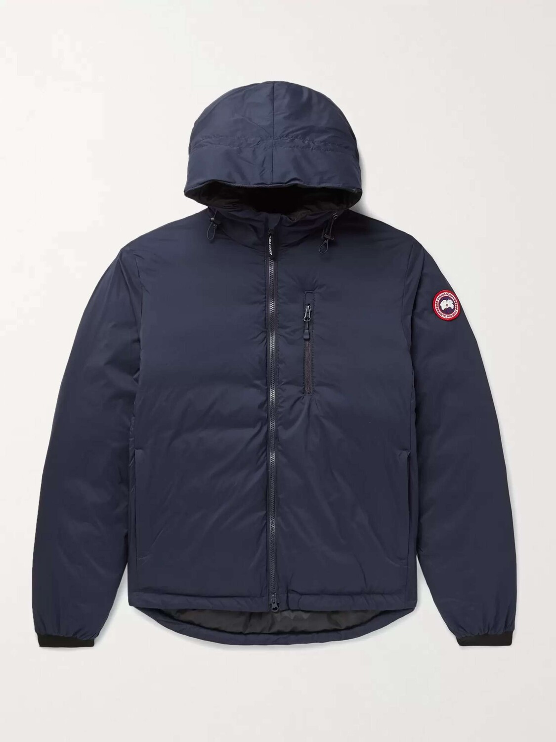 

Пуховик Lodge Slim-Fit с капюшоном из нейлона и рипстопа CANADA GOOSE, нави