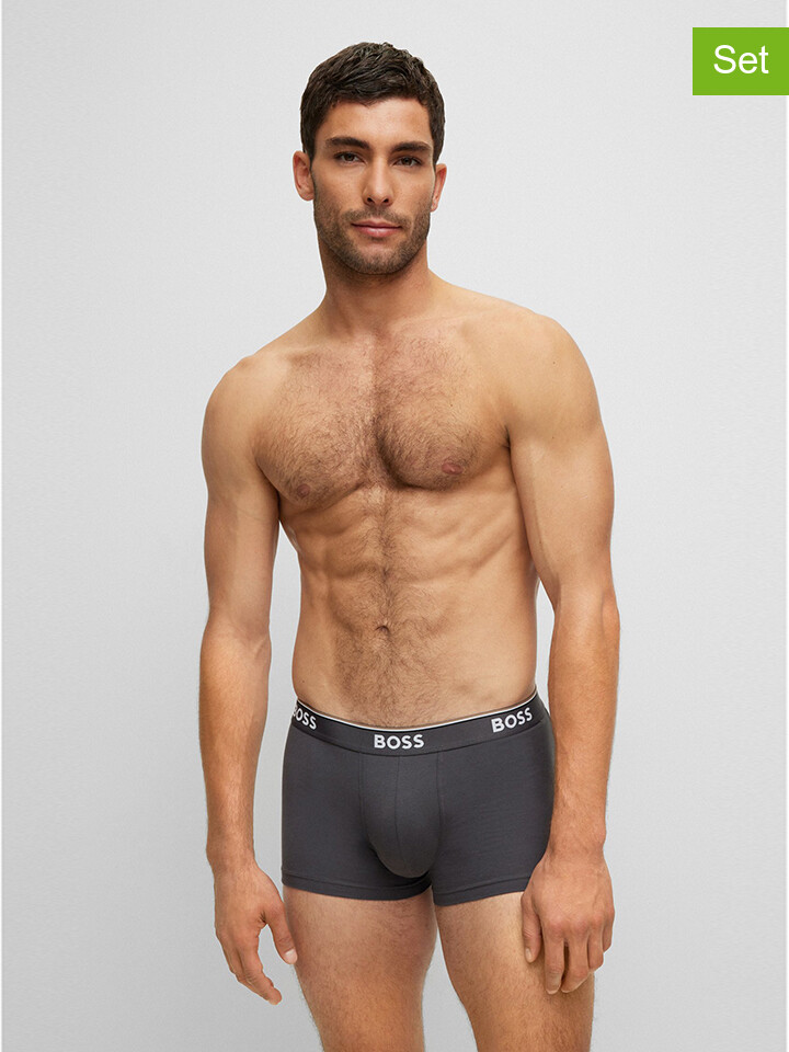 

Боксеры Hugo Boss 3er-Set: Boxershorts, цвет Anthrazit/ Blau/ Schwarz