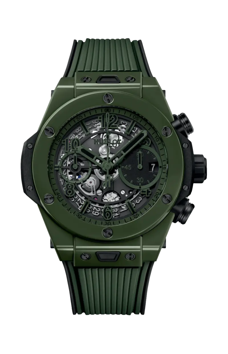 

Big bang unico темно-зеленая керамика 42 мм - лимитированная серия - 441.gx.5210.rx HUBLOT